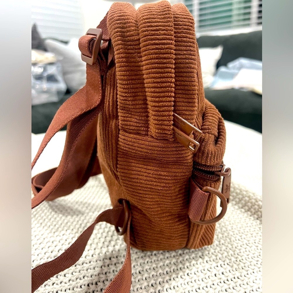 Adidas Brown Ribbed Mini Bag - Picture 4 of 12